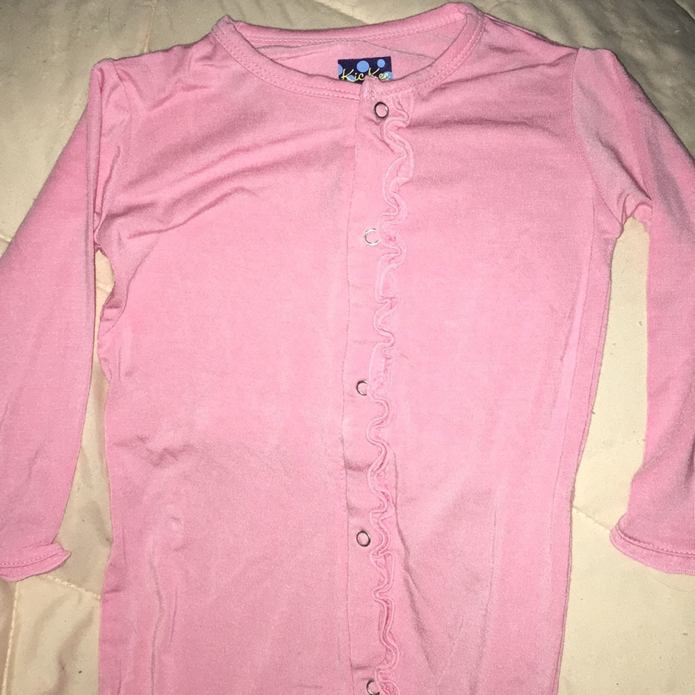Kickee Pants Ruffle Coverall in Lotus